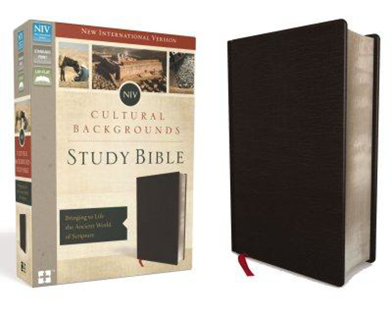 Picture of NIV Study Bible Cultural Backgrounds Bonded Leather Black by Zondervan