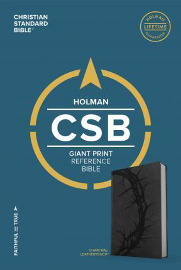 Picture of CSB Bible Reference Giant Print Leathertouch Charcoal