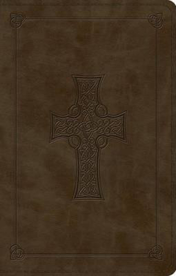 Picture of ESV Bible Premium Gift Trutone Olive Celtic Cross