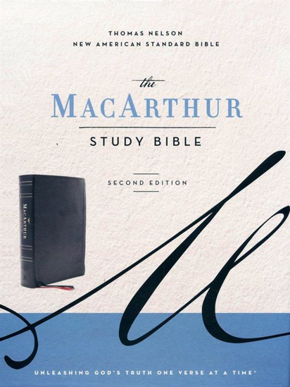 Picture of NASB MacArthur Study Bible, 2nd Edition, Comfort Print--soft leather-look, black by John MacArthur