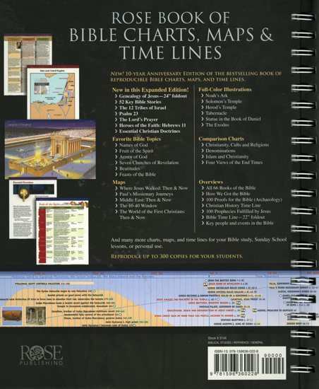 Rose Book of Bible Charts, Maps & Time Lines by Rose Publishing ...