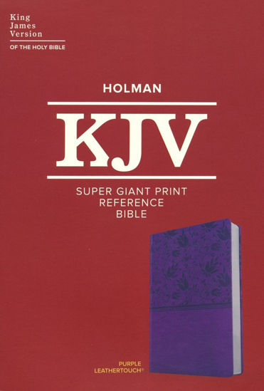 Picture of KJV Super Giant-Print Reference Bible--soft leather-look, purple