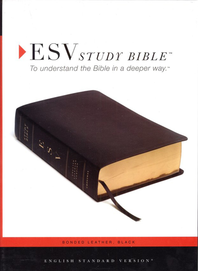 Picture of ESV Study Bible--Bonded leather, black