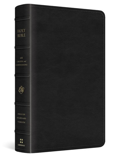 Picture of ESV Bible with Creeds and Confessions--soft leather-look, black