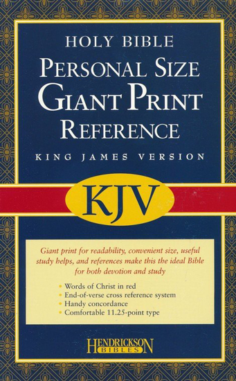 Picture of KJV Personal size Giant Print Reference Bible by Hendrickson