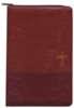 Picture of NIV Thinline Bible, Large Print--soft leather-look, brown, zippered