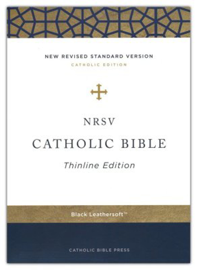 Picture of NRSV Catholic Thinline Bible, Comfort Print--soft leather-look, black