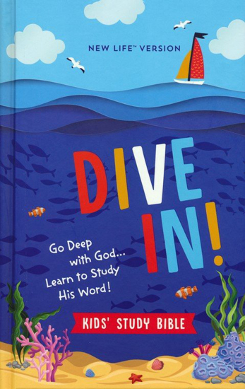 Picture of NLV Dive In! Kids' Study Bible--hardcover deep blue sea design