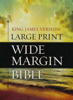 Picture of KJV Large Print Wide Margin Bible - Bonded Leather Black